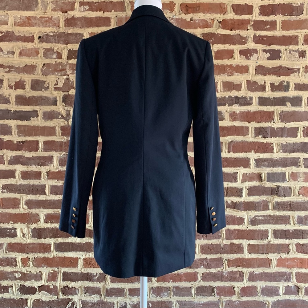 Anne Klein Crest Jacket Blazer Patch School Milit… - image 2